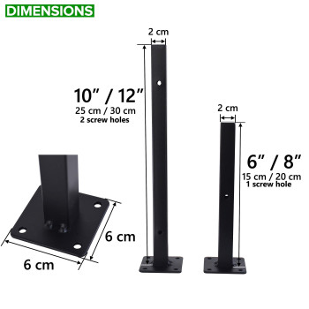 6 Pcs Black Shelf Bracket 12 Inch Heavy Duty Brackets For Shelf Metal Wall Floating Shelving Brackets Industrial Shelf Brackets