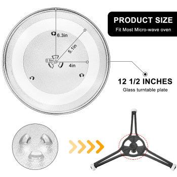 125 Microwave Glass Turntable Plate Replacement For Ge Microwave Glass Plate Replace Microwave Glass Tray Wb39X10003 Wb39