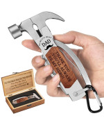 Veitorld Gifts For Dad From Daughter Son Kids Unique Birthday Gift Ideas For Men Stepdad Papa All In One Tools Hammer Multitoo