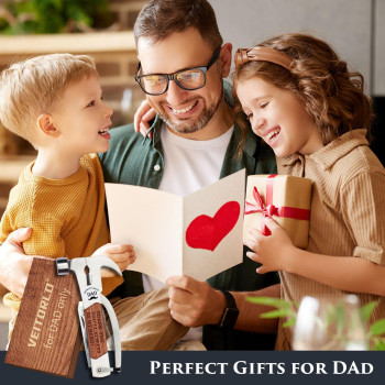 Veitorld Gifts For Dad From Daughter Son Kids Unique Birthday Gift Ideas For Men Stepdad Papa All In One Tools Hammer Multitoo