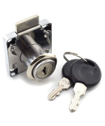 Sdtc Tech Drawer Lock With Keys And Matching Screws For Cabinetwardrobecupboardoffice Desk Etc Cylinder Cam Length 22 Mm