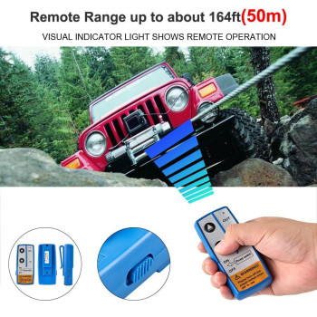 Waterwich 2Pcs Wireless Winch Remote Control Kit 12V Recovery Switch Universal For Truck Jeep Atv Suv