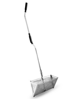 Exact Design Sand Flea Rake 16Inches Wide Basket 52 Long Strong Assembly Handle Sharp Teeth Curved Handle Design 3 Piece