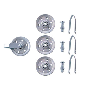 Home Master Hardware Cable And Pulley Replacement Kit 4Pcs 3 Heavy Duty Pulleys 2Pcs Galvanized Aircraft Cables 332 Diame