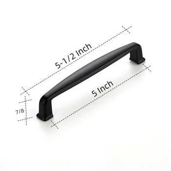 Ravinte 25 Pack 5 Inch Kitchen Cabinet Handles Matte Black Cabinet Pulls Black Drawer Pulls Kitchen Cabinet Hardware Kitchen Han