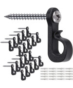 Seleware Pack Of 20 Qhanger Home Christmas Lights Hanger Hooks With Phillips Screw For Garage New Year Party Outdoor Easy Rele