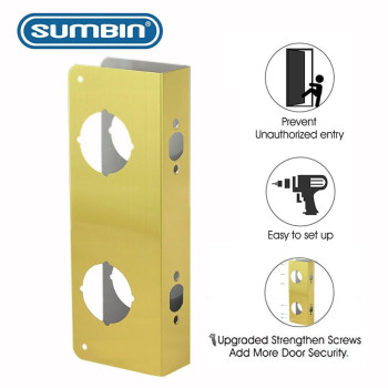 Sumbin Door Guard Reinforcer Repair Doors Add Extra Security To Your Home And Prevent Unauthorized Entry 512 Door Hole 23