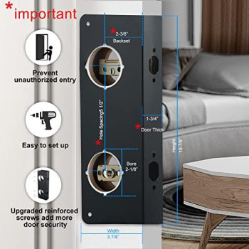 Sumbin Door Guard Reinforcer Repair Doors Add Extra Security To Your Home And Prevent Unauthorized Entry 512 Door Hole 23