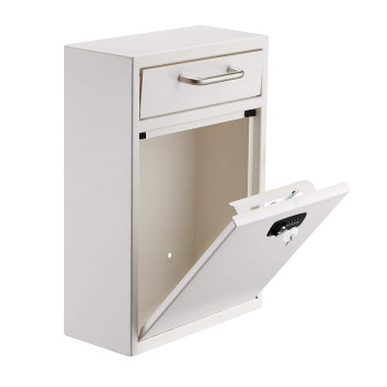 Adiroffice Wall Mount Mailbox Combination Mailbox With Keys Durable Wall Mounted Locking Mailbox And Cash Drop Box For House