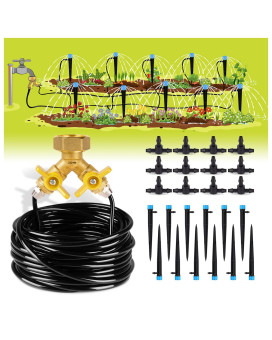 Hiraliy 50Ft Drip Irrigation Kit Plant Watering System 8X5Mm Blank Distribution Tubing Diy Automatic Irrigation Equipment Set Fo