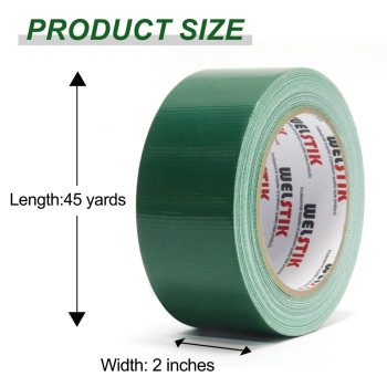 Welstik Professional Grade Dark Green Duct Tape Waterproof Duct Cloth Fabric Duct Tape For Photographers Repairs Diy Crafts