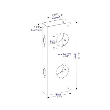 Sumbin Door Guard Reinforcer Repair Doors Add Extra Security To Your Home And Prevent Unauthorized Entry 512 Door Hole 23