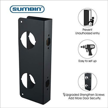 Sumbin Door Guard Reinforcer Repair Doors Add Extra Security To Your Home And Prevent Unauthorized Entry 512 Door Hole 23