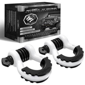 Autmatch D Ring Shackle 34 Shackles 2 Pack 41 887Ibs Break Strength Clevis Shackle With 78 Screw Pin And Shackle Isolat