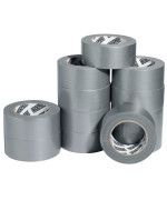 Lockport Duct Tape Heavy Duty Waterproof 30 Yards X 2 Inch 12 Roll Pack Silver Duct Tape Bulk No Residue Flexible Strong