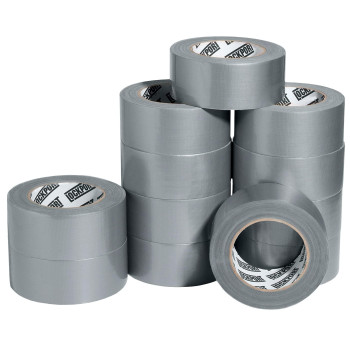 Lockport Duct Tape Heavy Duty Waterproof 30 Yards X 2 Inch 12 Roll Pack Silver Duct Tape Bulk No Residue Flexible Strong