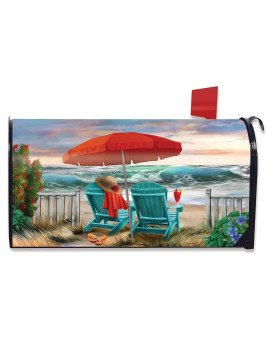 Beach Life Summer Magnetic Mailbox Cover Nautical Standard Briarwood Lane