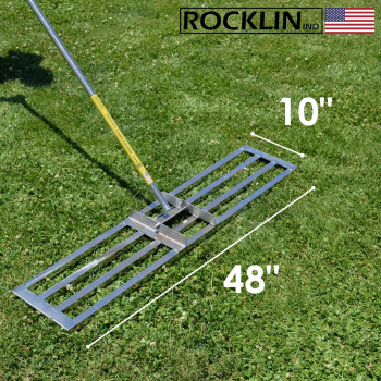 Rocklin Lawn Leveling Rake Levelawn Tool Level Soil Or Dirt Ground Surfaces Easily 48 X 10 Ground Plate 78 Extr