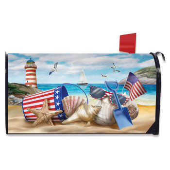 Briarwood Lane Sea To Shining Sea Patriotic Patriotic Mailbox Cover Standard