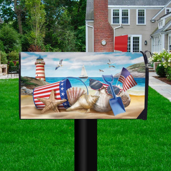 Briarwood Lane Sea To Shining Sea Patriotic Patriotic Mailbox Cover Standard