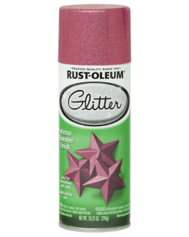 Rustoleum 2762872Pk Specialty Glitter Spray 1025 Ounce Pack Of 2 Bright Pink 2 Piece