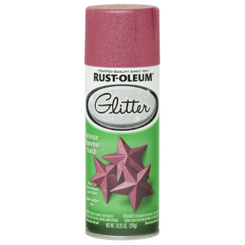 Rustoleum 2762872Pk Specialty Glitter Spray 1025 Ounce Pack Of 2 Bright Pink 2 Piece