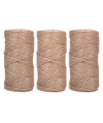 Quotidian 640 Feet C 213 Yards 18 Inch 3 Ply Natural Jute Twine String Rolls For Packing String Artworks Crafts Gift Wrapp