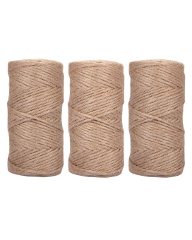 Quotidian 640 Feet C 213 Yards 18 Inch 3 Ply Natural Jute Twine String Rolls For Packing String Artworks Crafts Gift Wrapp