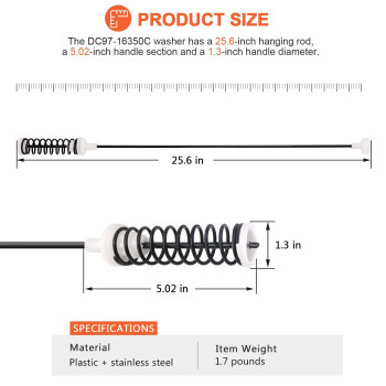 2024 Upgraded Dc9716350C Washer Suspension Rod Kit4 Pack By Beaquicy Replacement For Samsung Washers Replaces Dc971635