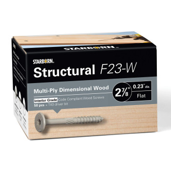 Starborn Structural F23W Multiply Dimensional Wood Screw Pack Of 50278