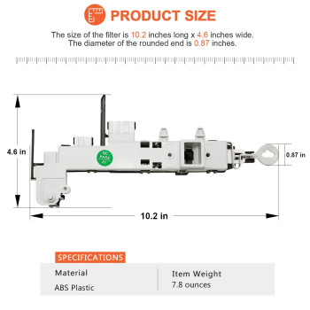 Dc6400519B Washer Door Lock Switch Assembly By Beaquicy Fit For Samsung Whirlpool Kenmore Washer Replaces