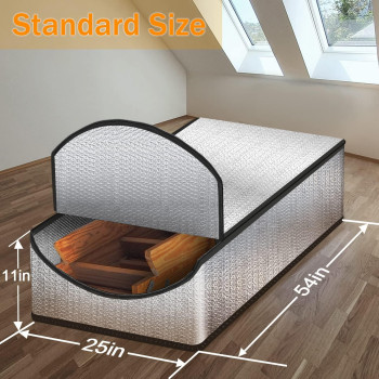 Eapele Attic Stairs Insulation Cover Tent 25 X54 X11 For Pull Down Stairs Double Bubble Reflective Radiant Barrier Refle