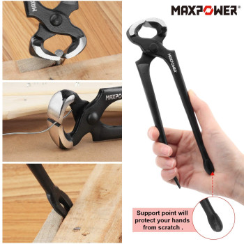 Maxpower 2Pcs Nail Puller Set 8Inch And 12Inch Nail Puller Pry Bar And Chisel Scraper