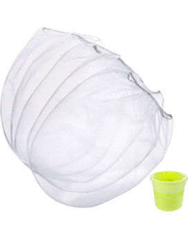 Paint Strainer Bags White Fine Mesh Filters Bag Bucket Elastic Opening Strainer Bags Hydroponic Paint Filter Bag For Paint Garde