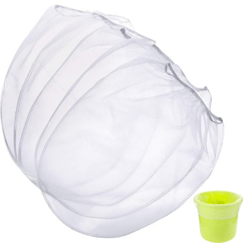 Paint Strainer Bags White Fine Mesh Filters Bag Bucket Elastic Opening Strainer Bags Hydroponic Paint Filter Bag For Paint Garde