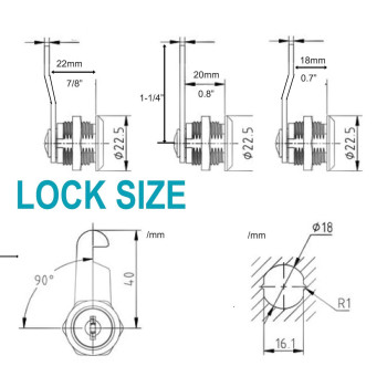 Xhaibei 6 Pack Cabinet Locks With Keys 78 Rv Storage Door Locks Keyed Alike 12 Keys Cam Locks For Camper Or Trailer Door