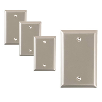 Sleeklighting Brushed Nickel Outlet Covers And Switch Platesdecorative Wall Plate Light Switch Cover Flat Variety Of Styles D