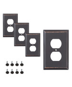 Sleeklighting Oil Rubbed Bronze Outlet Covers And Switch Plates Decorative Wall Plate Light Switch Cover Flat Variety Of Style