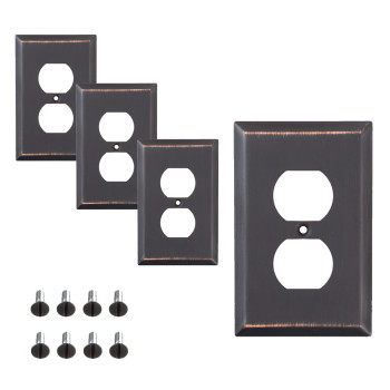 Sleeklighting Oil Rubbed Bronze Outlet Covers And Switch Plates Decorative Wall Plate Light Switch Cover Flat Variety Of Style