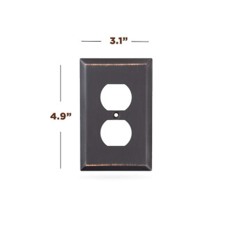 Sleeklighting Oil Rubbed Bronze Outlet Covers And Switch Plates Decorative Wall Plate Light Switch Cover Flat Variety Of Style