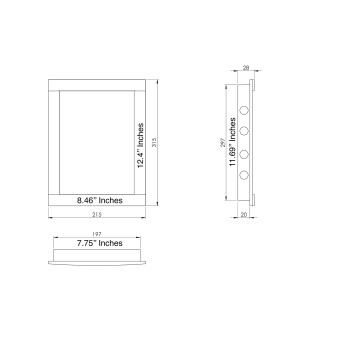 8 X 12 White Plastic Access Panel Door Opening Flap Cover Plate Plumbing Electricity Alarm Wall Access Panel For Drywall