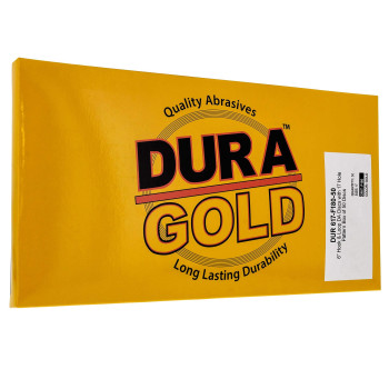 Duragold Premium 6 Gold Sanding Discs 180 Grit Box Of 50 17 Hole Pattern Dustless Hook Loop Backing Sandpaper For Da