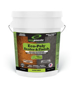 Ecoprocote Ecopoly Polyurethane Sealer Water Based Nontoxic Low Odor Quick Dry Clear Gloss 5 Gallon Ideal For Wood Conc