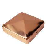 35 X 35 Solid Copper Pyramid Post Cap For Trueactual 35 X 35 Wood Posts Works Only With Actual 35 X 35 Posts