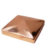 55 X 55 Solid Copper Pyramid Post Cap For Trueactual 55 X 55 Wood Posts Works Only With Actual 55 X 55 Posts