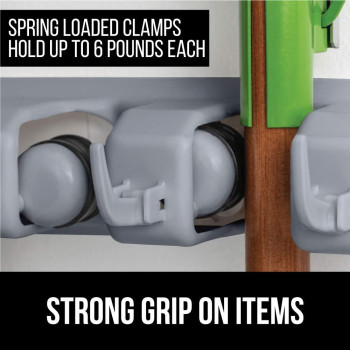 Gorilla Grip Wall Mount Hook Fixture Also Includes Slots To Hold Mop Broom Tools Easy Install Organize Cleaners Tools Hom