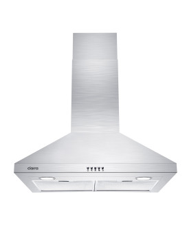 Ciarra Range Hood 30 Inch Wall Mount 450 Cfm Ductless Range Hood Vent For Kitchen Hood In Stainless Steel Cas75206P