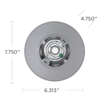 Hubbellbell Prcf57550Gy Ceiling Fan Electrical Box Gray 4 In