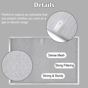 Wadoy Bps1Fa36 Range Hood Filter 1134 X 1714 X 38 2 Pack Aluminum Mesh Grease Range Hood Filter With Blue Protective