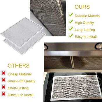 Wadoy Bps1Fa36 Range Hood Filter 1134 X 1714 X 38 2 Pack Aluminum Mesh Grease Range Hood Filter With Blue Protective